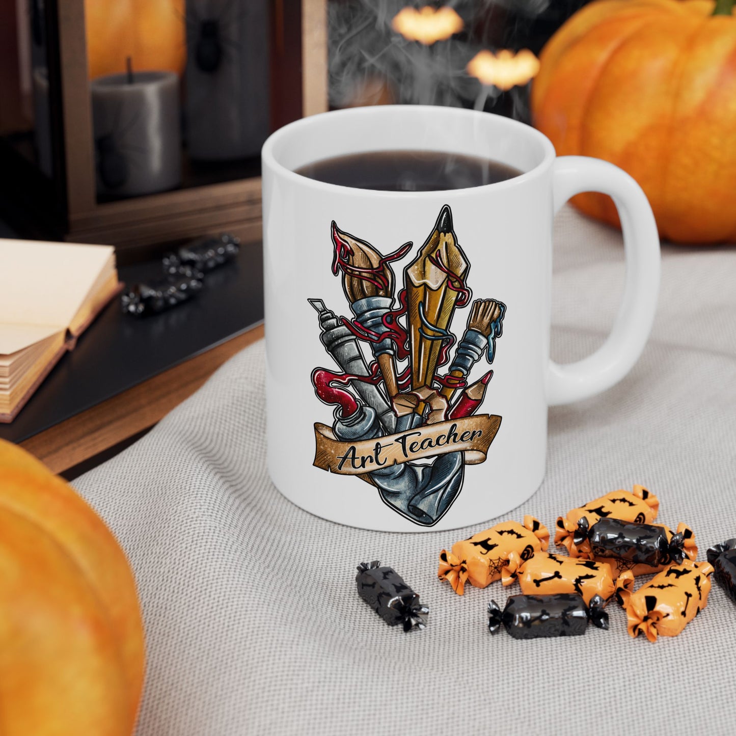 Art Teacher Ceramic Mug - Perfect Gift for Tattoo Lovers (11oz & 15oz)