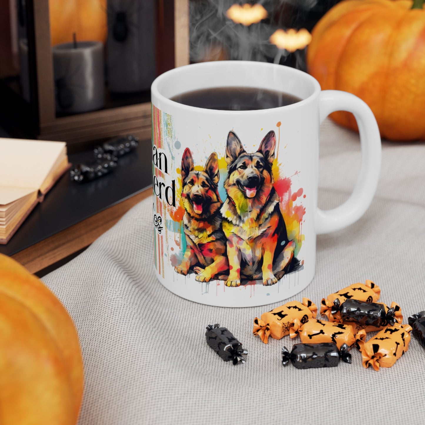 German Shepherd Rules Mug Design - 11oz & 15oz, Perfect Gift for Dog Lovers