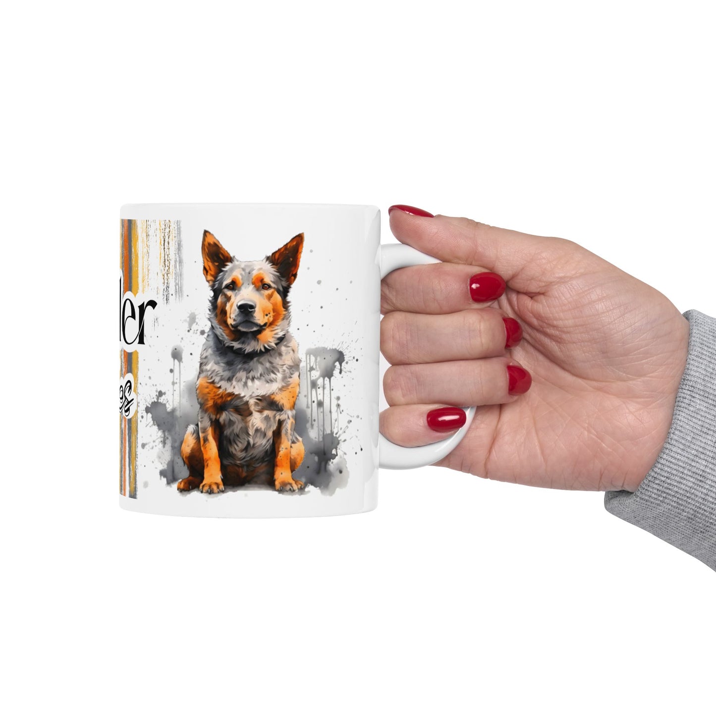 Heeler Rules Mug Design - Colorful Design for Dog Lovers