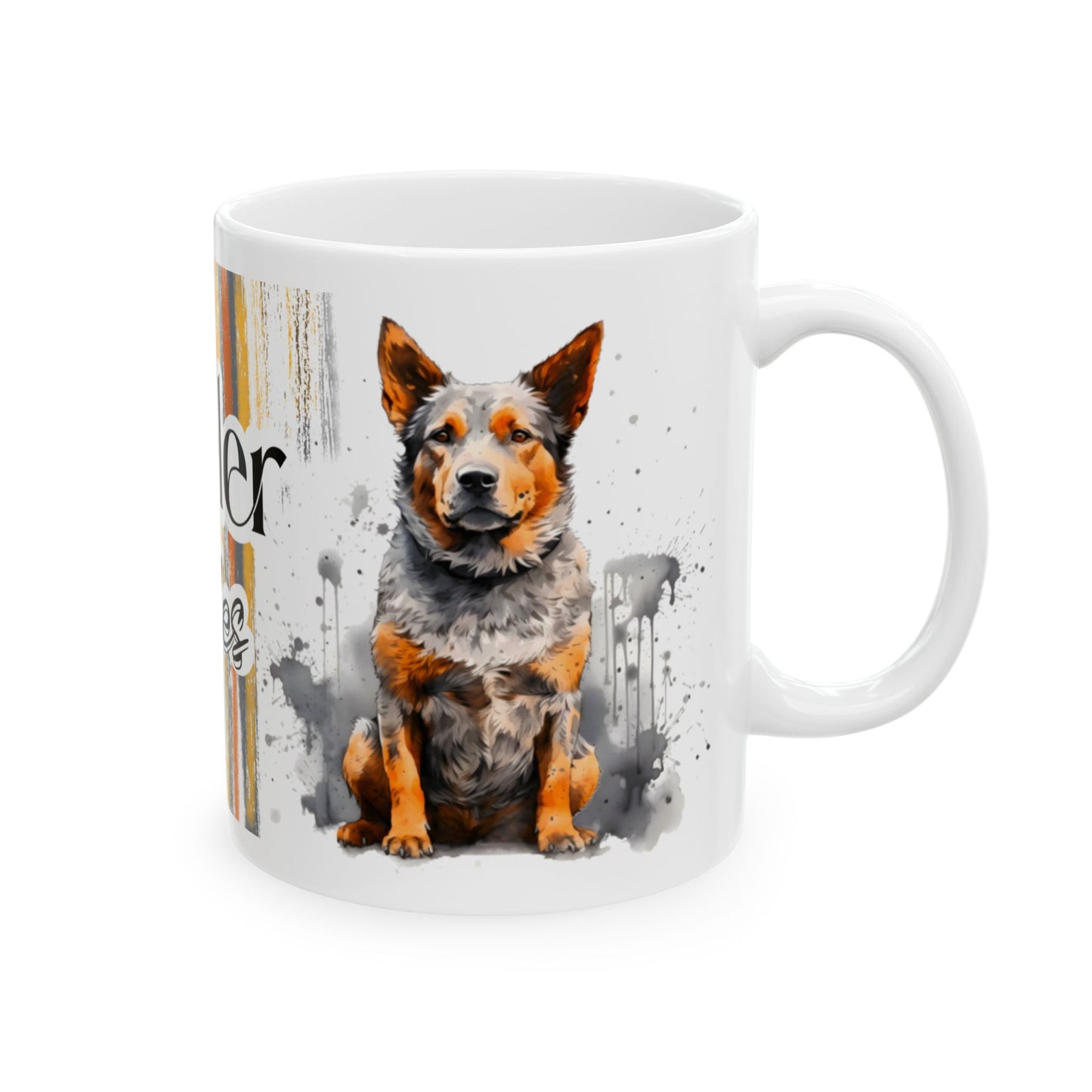 Heeler Rules Mug Design - Colorful Design for Dog Lovers