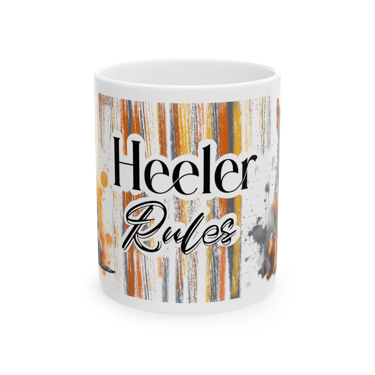 Heeler Rules Mug Design - Colorful Design for Dog Lovers