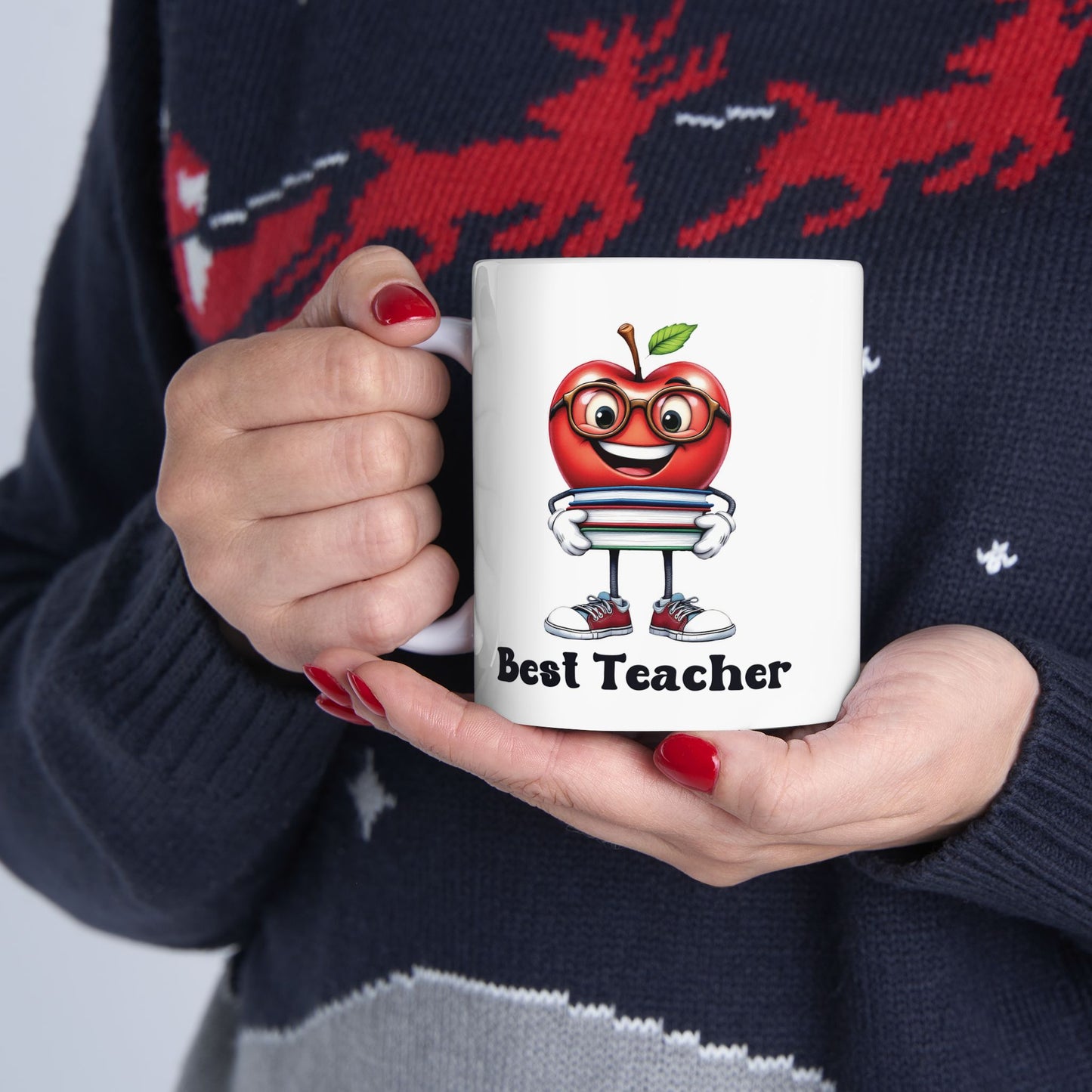 Apple - Best Teacher Ceramic Mug (11oz, 15oz)