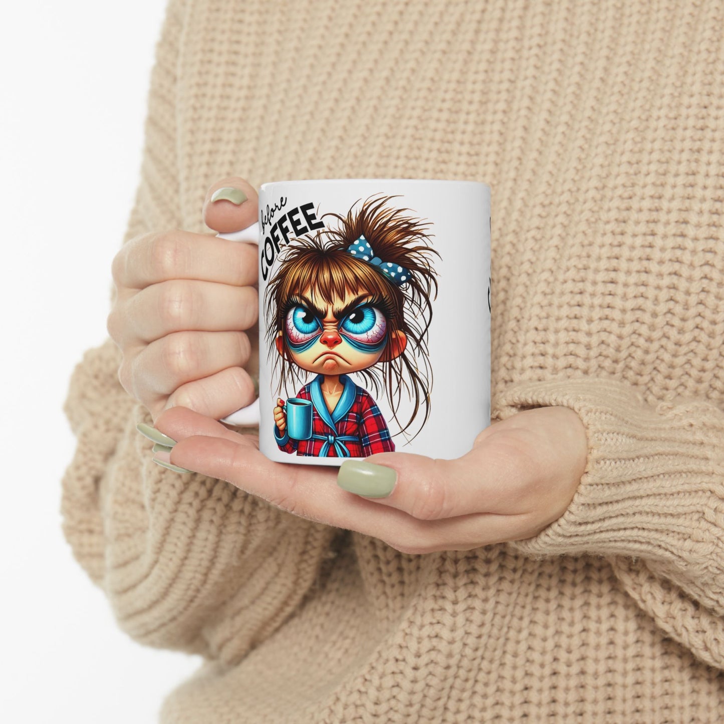 Fully Caffeinated Ceramic Mug - Fun Coffee Cup for Coffee Lovers