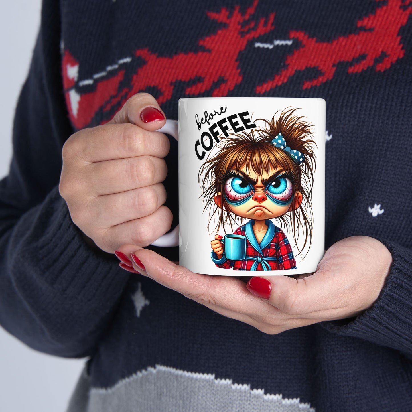 Fully Caffeinated Ceramic Mug - Fun Coffee Cup for Coffee Lovers