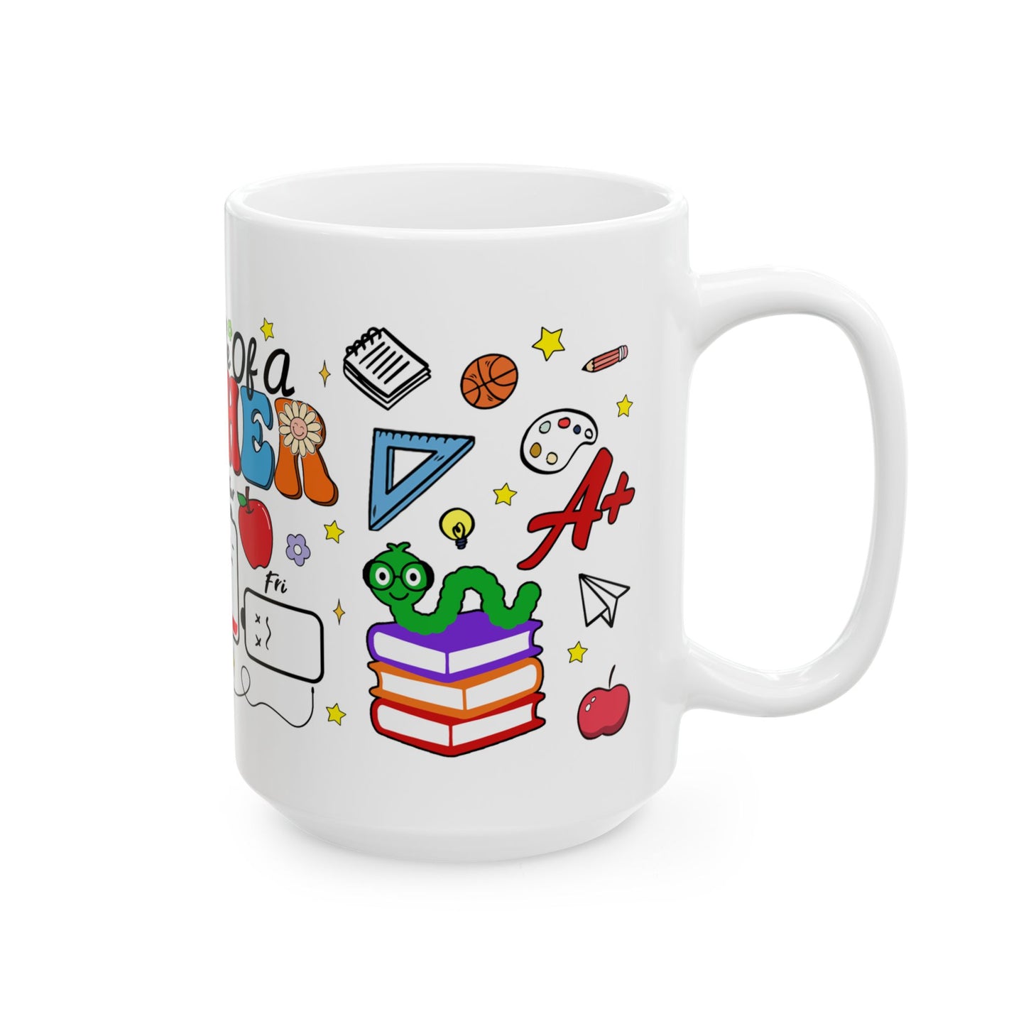 Teacher's Battery Life Ceramic Mug - Fun (11oz, 15oz)
