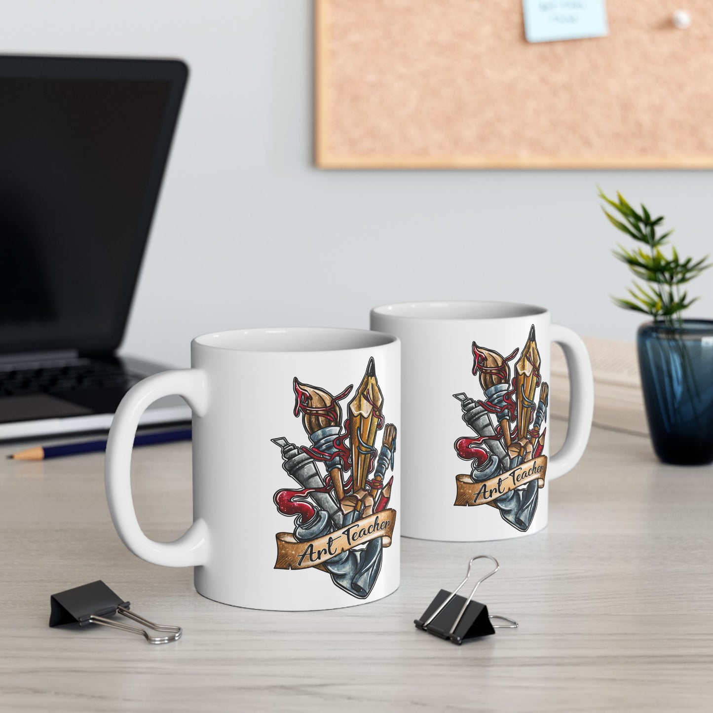 Art Teacher Ceramic Mug - Perfect Gift for Tattoo Lovers (11oz & 15oz)