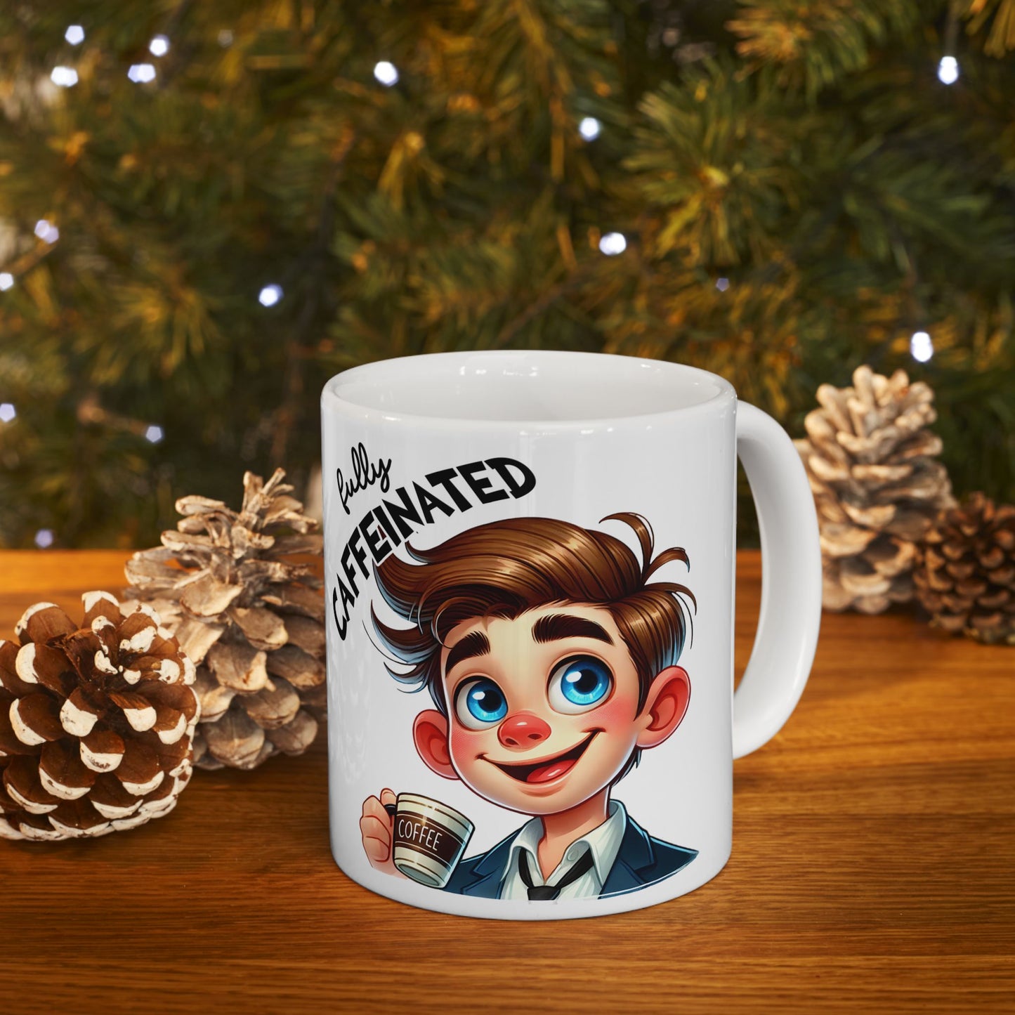 Fully Caffeinated Ceramic Coffee Mug