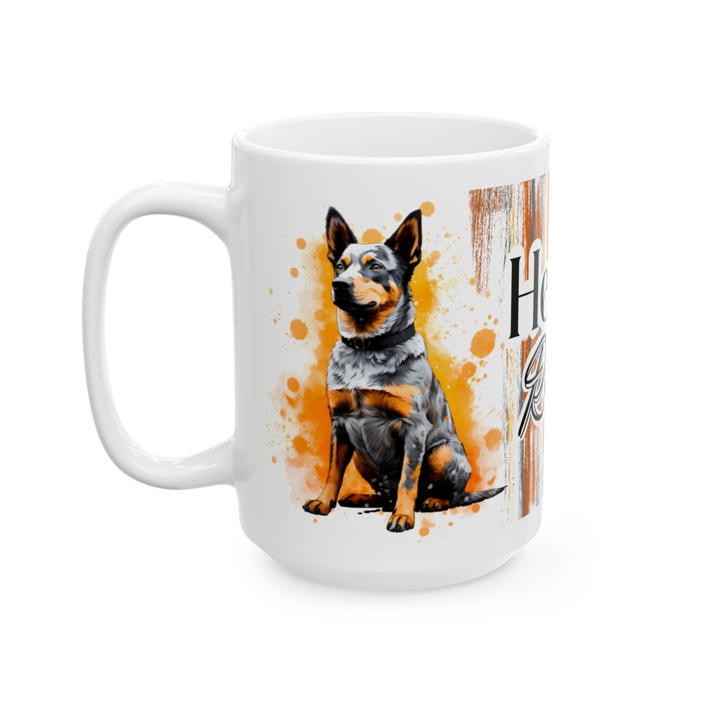 Heeler Rules Mug Design - Colorful Design for Dog Lovers