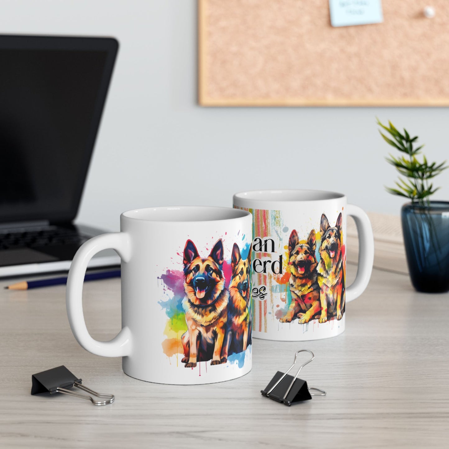 German Shepherd Rules Mug Design - 11oz & 15oz, Perfect Gift for Dog Lovers