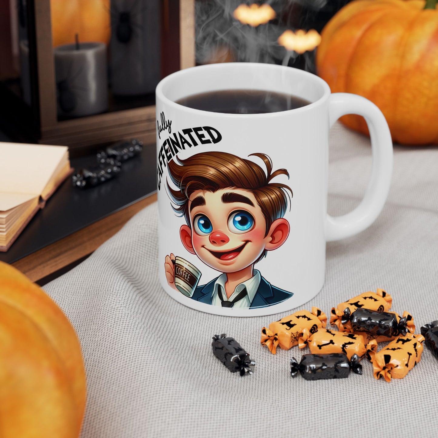 Fully Caffeinated Ceramic Coffee Mug