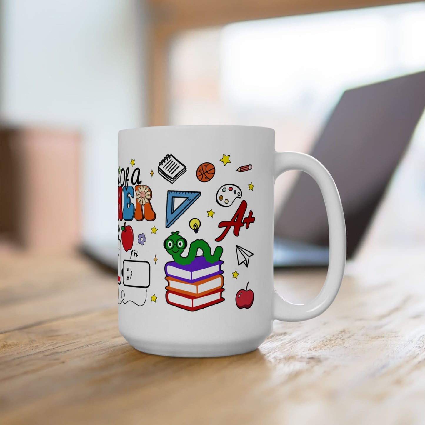 Teacher's Battery Life Ceramic Mug - Fun (11oz, 15oz)