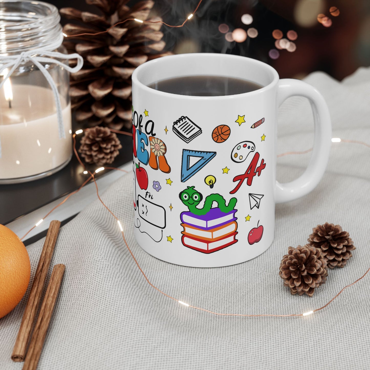 Teacher's Battery Life Ceramic Mug - Fun (11oz, 15oz)