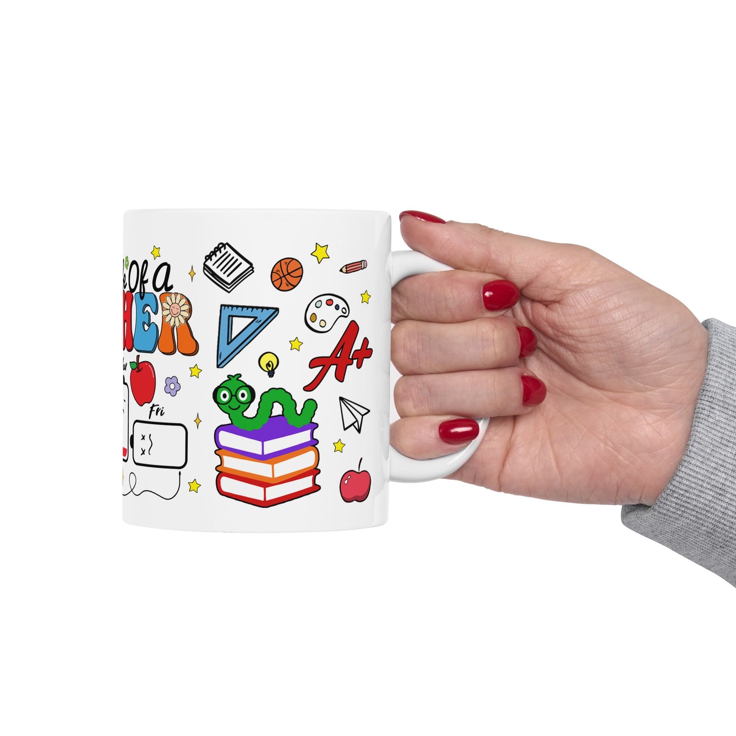 Teacher's Battery Life Ceramic Mug - Fun (11oz, 15oz)