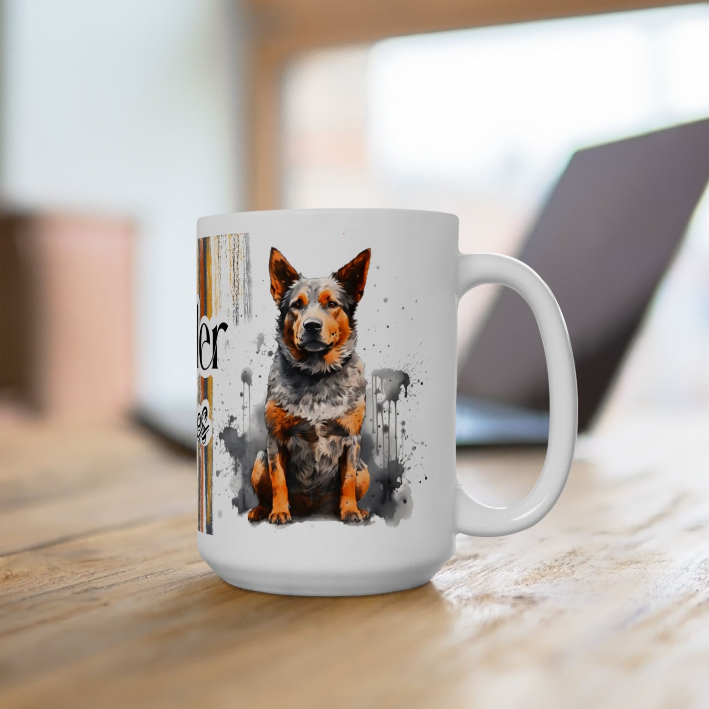 Heeler Rules Mug Design - Colorful Design for Dog Lovers