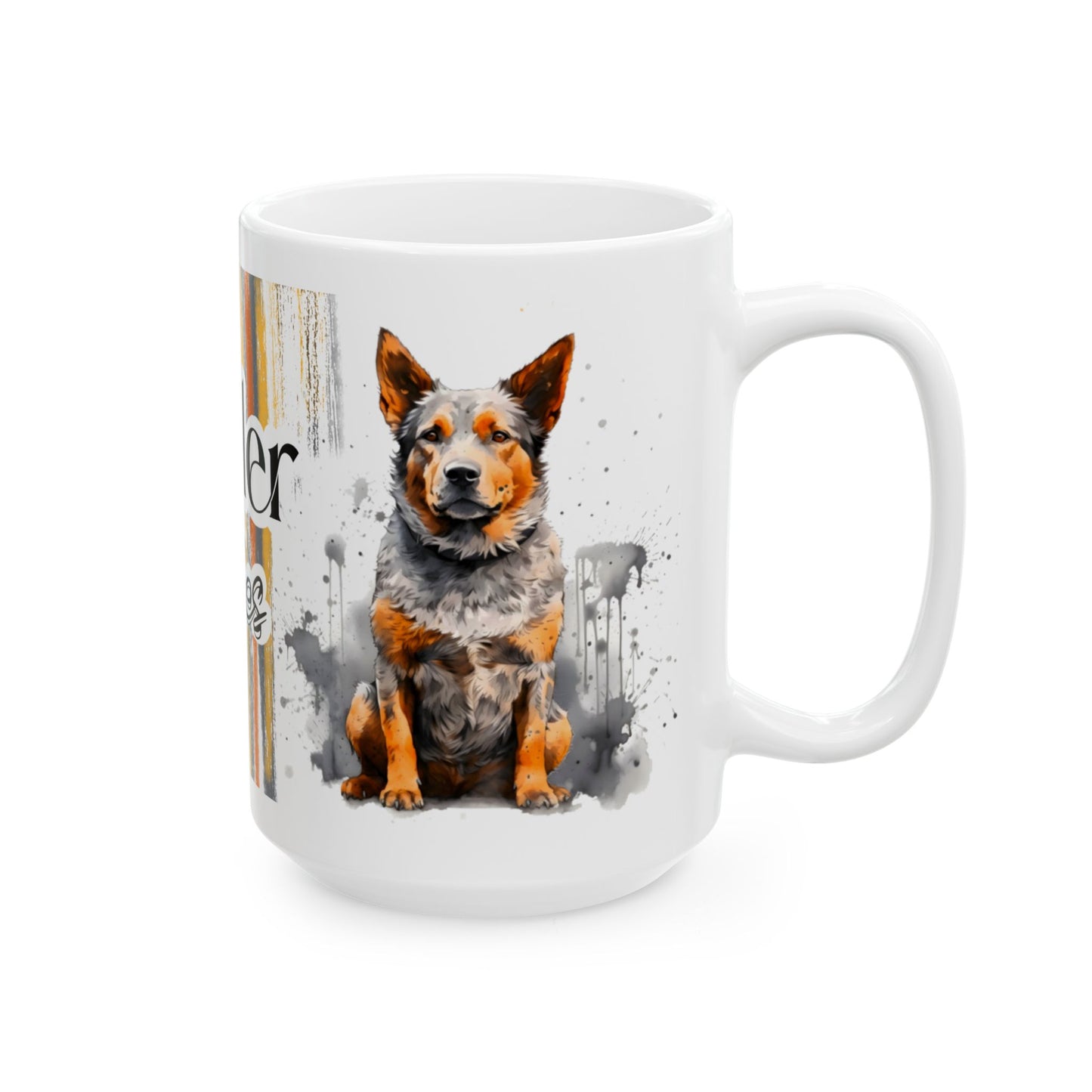 Heeler Rules Mug Design - Colorful Design for Dog Lovers