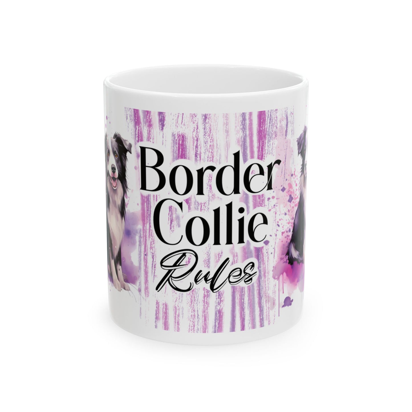 Border Collie Rules Mug Design - Perfect Gift for Dog Lovers