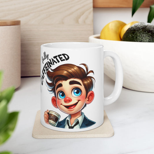 Fully Caffeinated Ceramic Coffee Mug